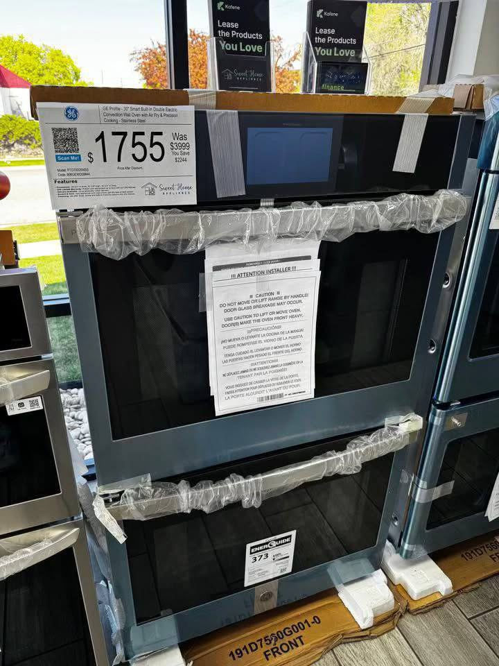 OPEN BOX! Brand New 30" Double Wall Oven With Air Fry! GE Profile Electric! Warr