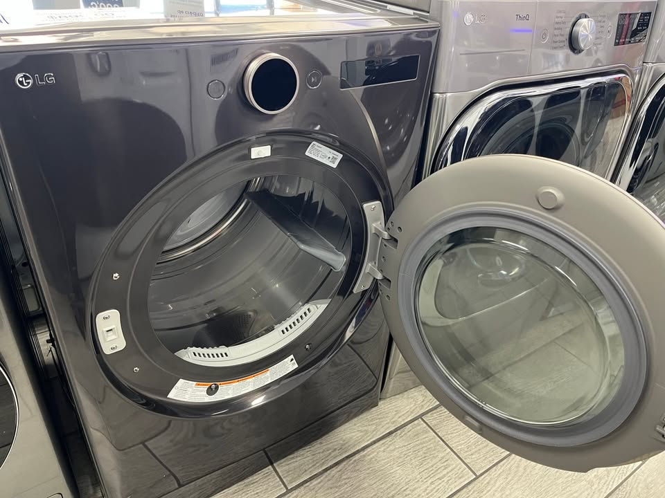 Thumbnail: NEW LG Gas Dryer! Front Load, Stackable, Digital Dial Control in Black Steel!