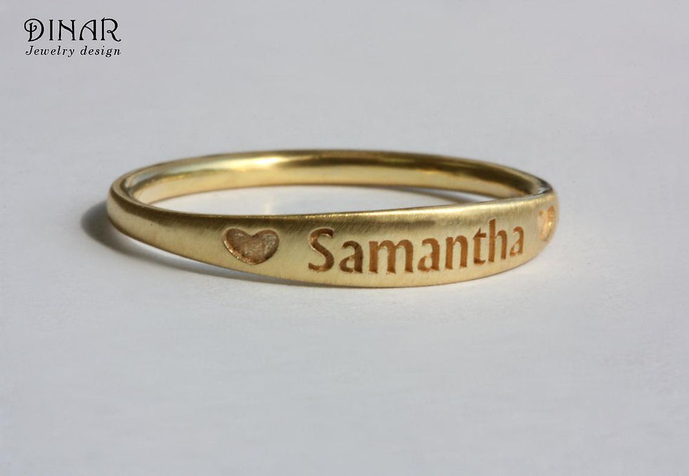 Thumbnail: Samantha Hearts Gold Ring