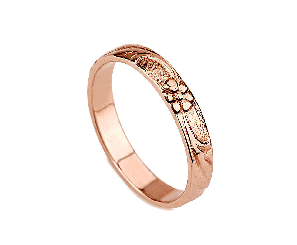 טבעת נישואין לאישה פרחים