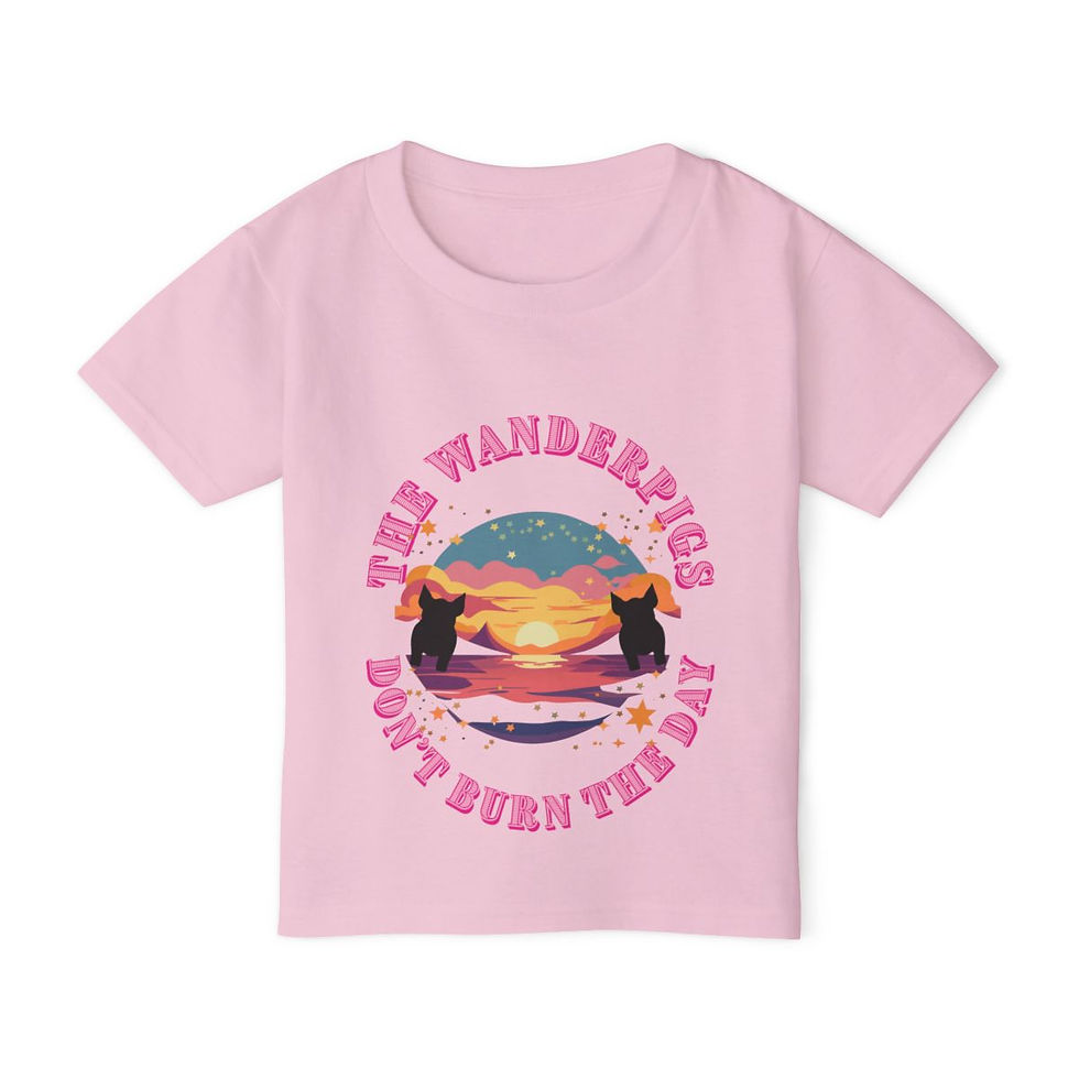 Thumbnail: Little Wanderers - The WanderPigs Logo Drop - Toddler T-Shirt