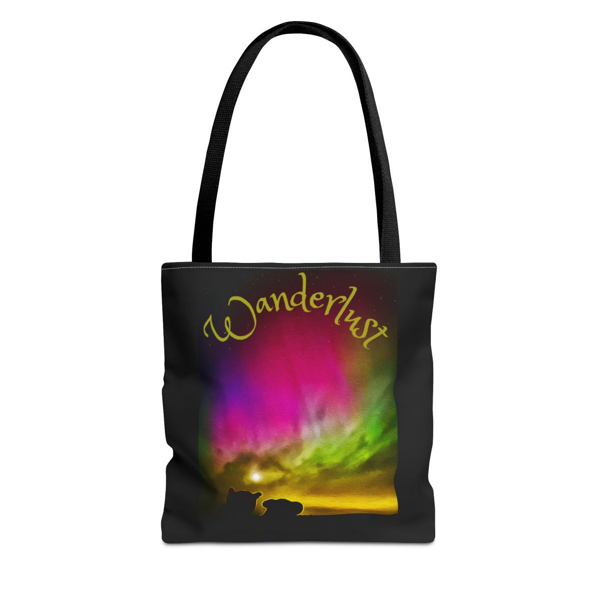 Pip and Hamlet's Wanderlust Tote Bag - Zumbrota, Minnesota Northern Lights chase