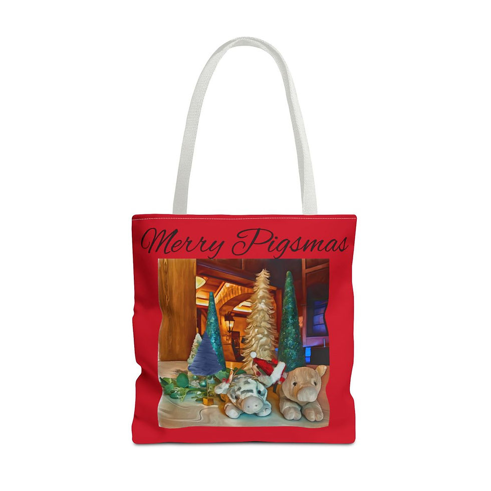 Thumbnail: WanderPigs Merry Pigsmas Tote Bag