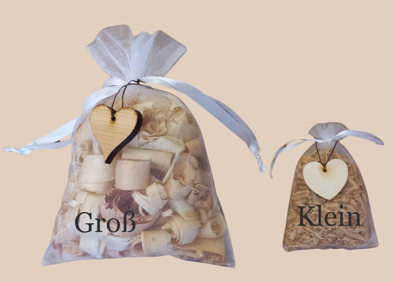 Sackerl mit Zirbenspäne