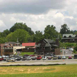 View of some of downtown Blue Ridge Georgia.