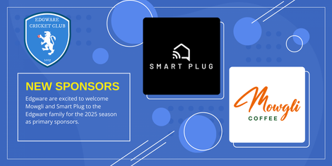Edgware welcome Mowgli Coffee and SmartPlug as primary sponsors for 2025 season