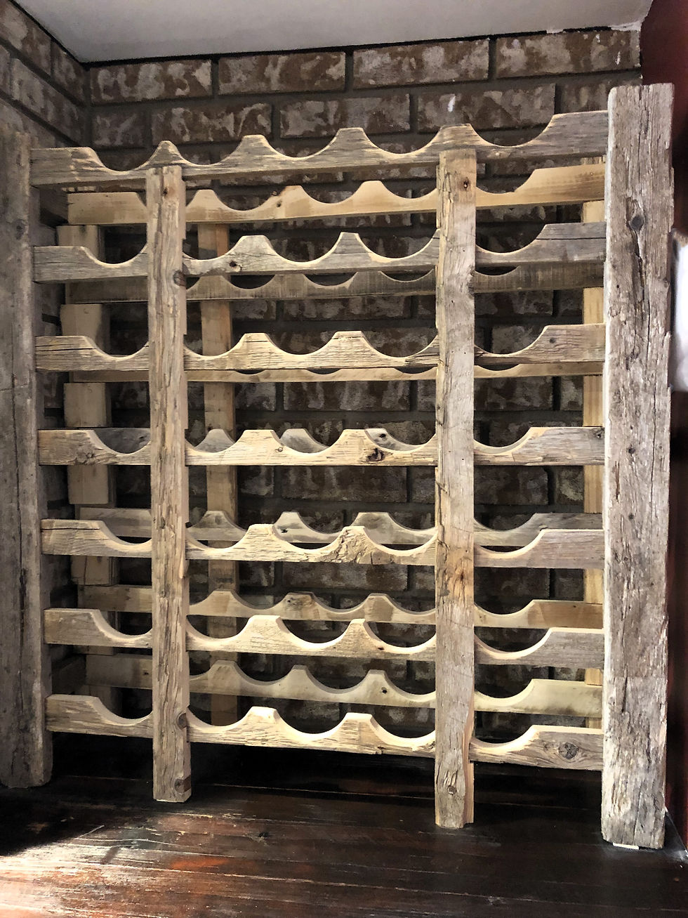 Miniature : Support à vin, cellier, cave à vin, décoration rustique, bar, restaurant, cuisine, cadeau pour la fête des pères, retraite
