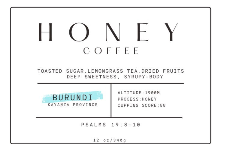Burundi Kayanza Province Honey