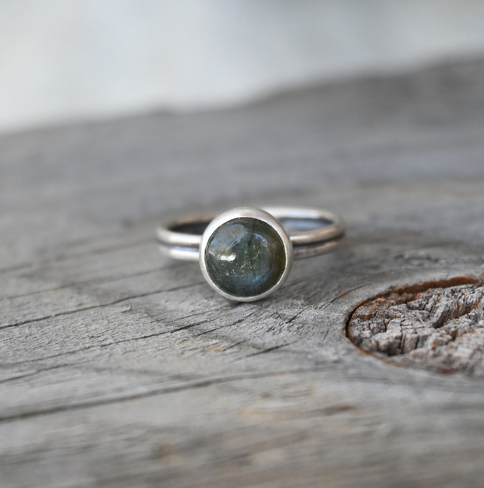 Thumbnail: Labradorite sterling silver ring