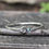 Thumbnail: Blue Kingman turquoise sterling silver hammered bracelet