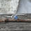 Thumbnail: Rustic kyanite sterling silver bangle bracelet