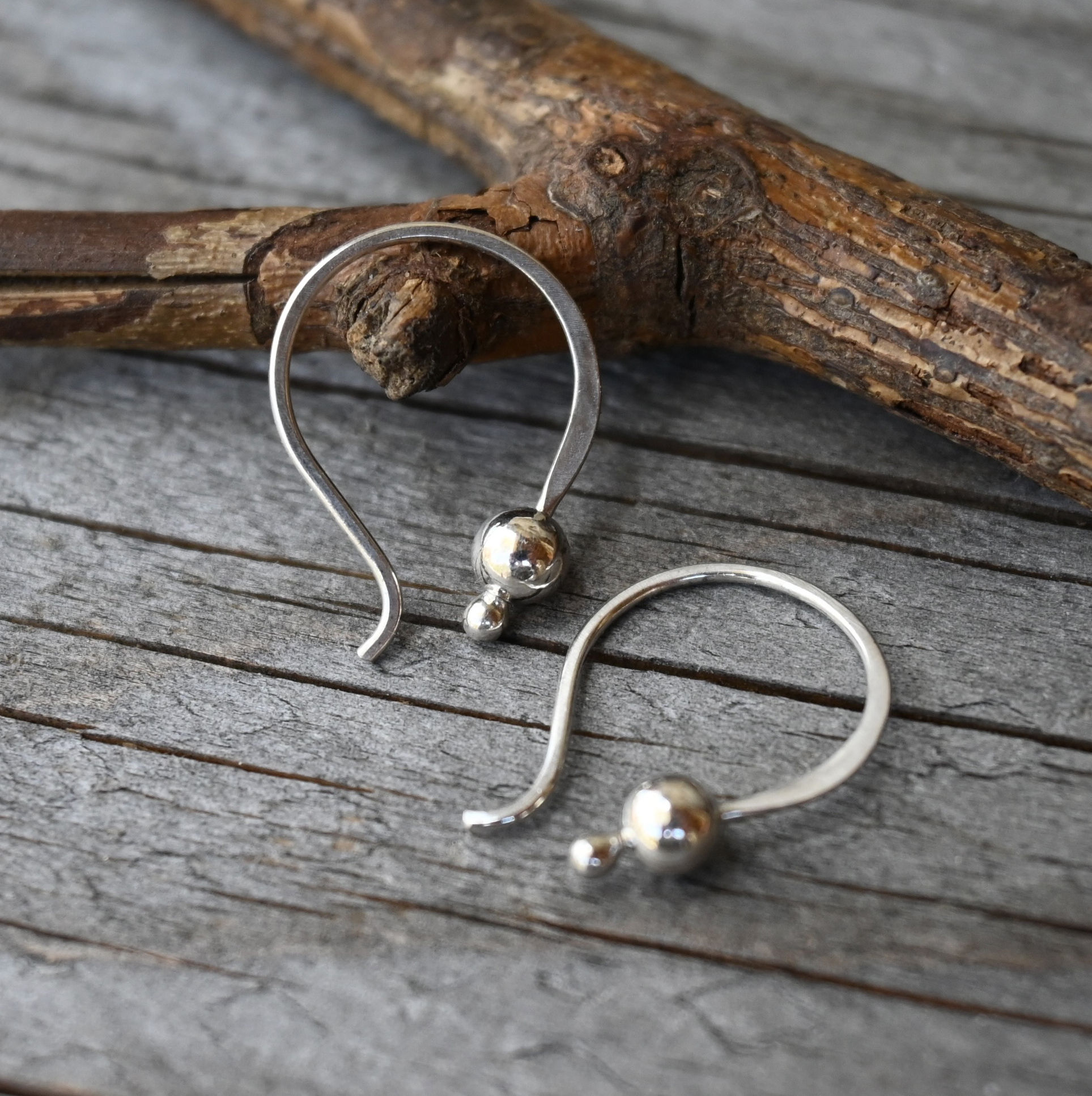 Tiny Sterling Silver Dangle Earrings