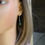Thumbnail: Jade sterling silver long dangle earrings