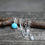 Thumbnail: Blue Kingman turquoise sterling silver button necklace