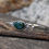 Thumbnail: Dark Green Canadian Cassiar Jade silver bangle bracelet
