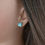 Thumbnail: Kingman Turquoise Heart Stud Earrings