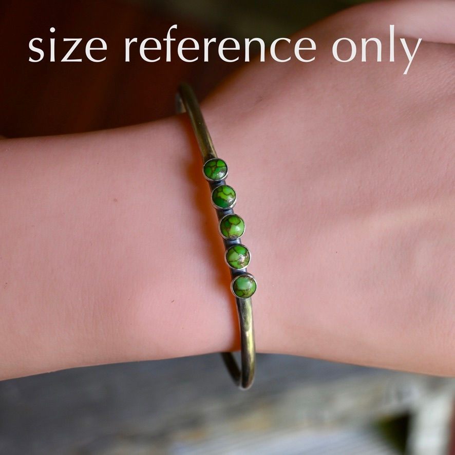Thumbnail: Mohave Turquoise Sterling Silver Cuff Bracelet