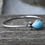 Thumbnail: Larimar sterling silver bangle bracelet