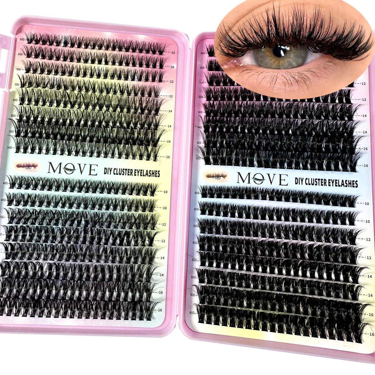 Kit 5D Fluffy Thick Eyelash Extension
