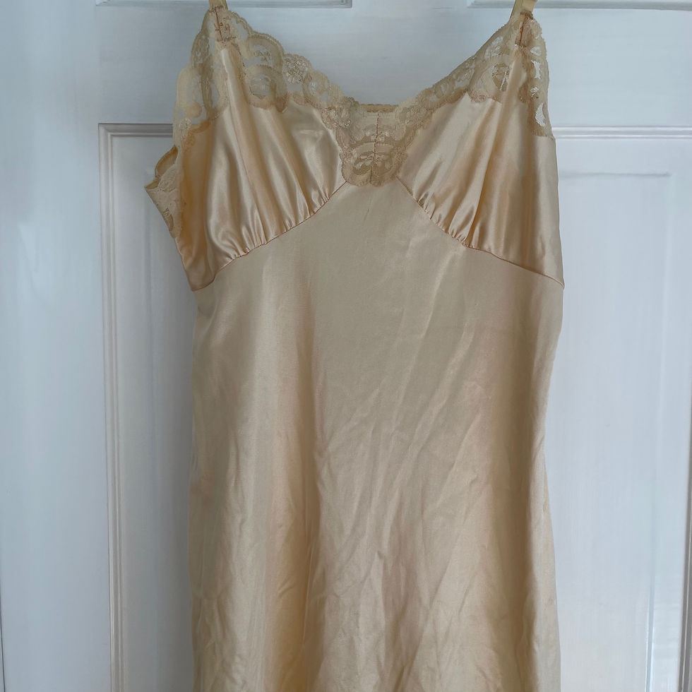 Thumbnail: 1940s Tan Slip Dress