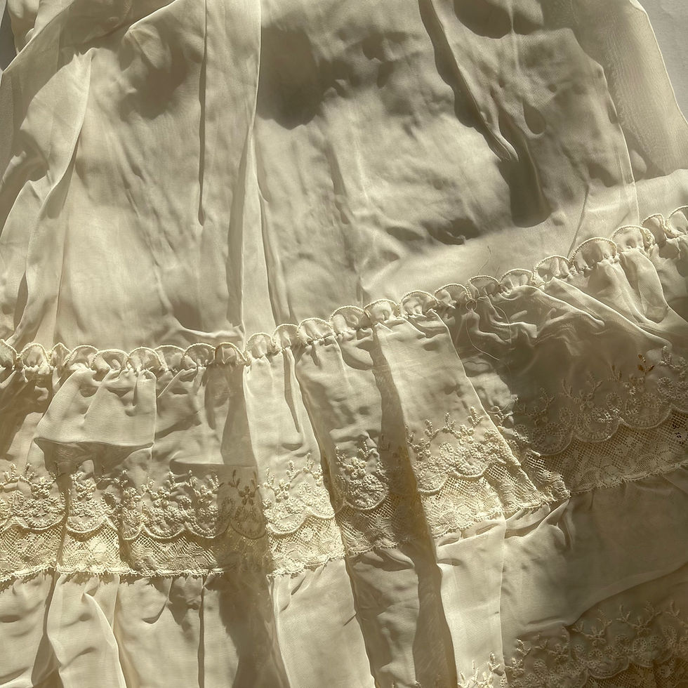 Thumbnail: Lace Baby Gown with Under Dress 