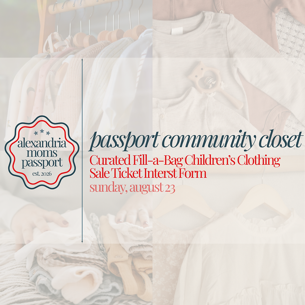 Passport Community Closet | Curated Fill-a-Bag Children's Clothing Sale Ticket Interest Form