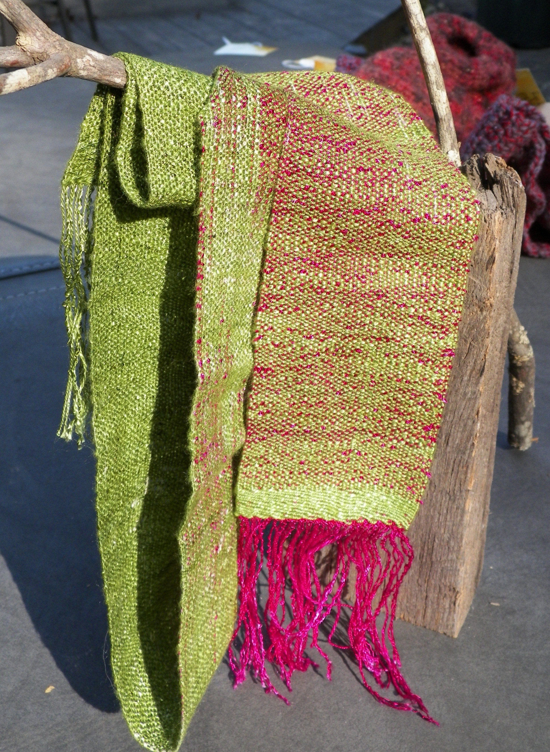 Hand dyed "Jewel" scarf
