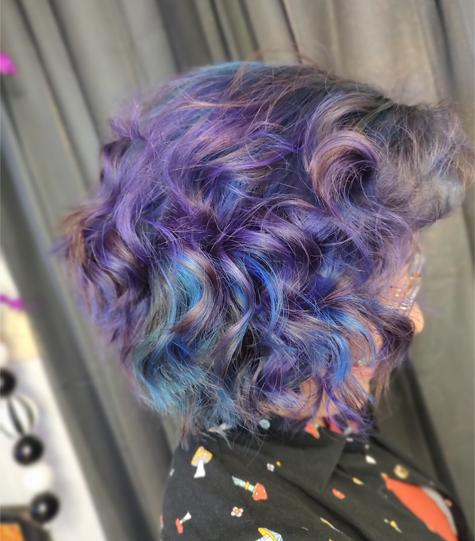 Nina Blurple Curly Vivid