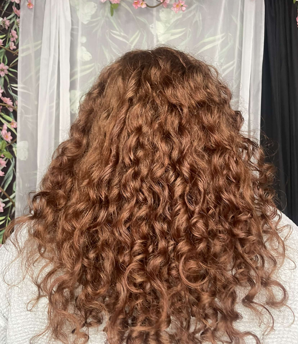 Nina Red Curly Cut
