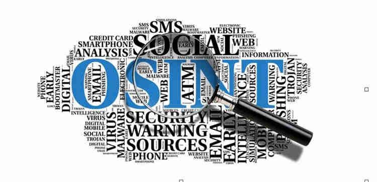 Cybersecurity Key words and a magnifying glass