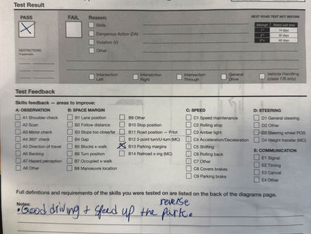 天龙驾校学员故事——8次课程,一次通过 7 级路考
