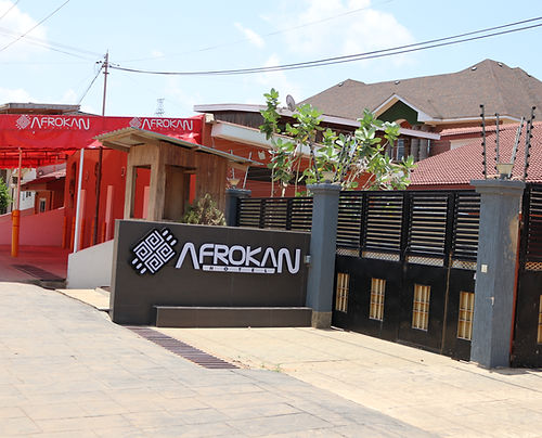Afrokan Hotel main site located at East Legon, Accra Ghana