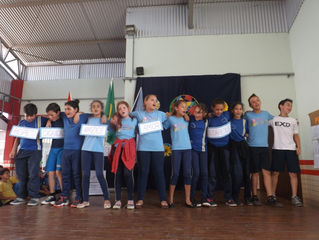 EEB JÚLIA ZANIOLO REALIZA TARDE VALORES COM ALUNOS DO 1º AO 5º ANO