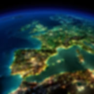 Helicopter view of Western Europe