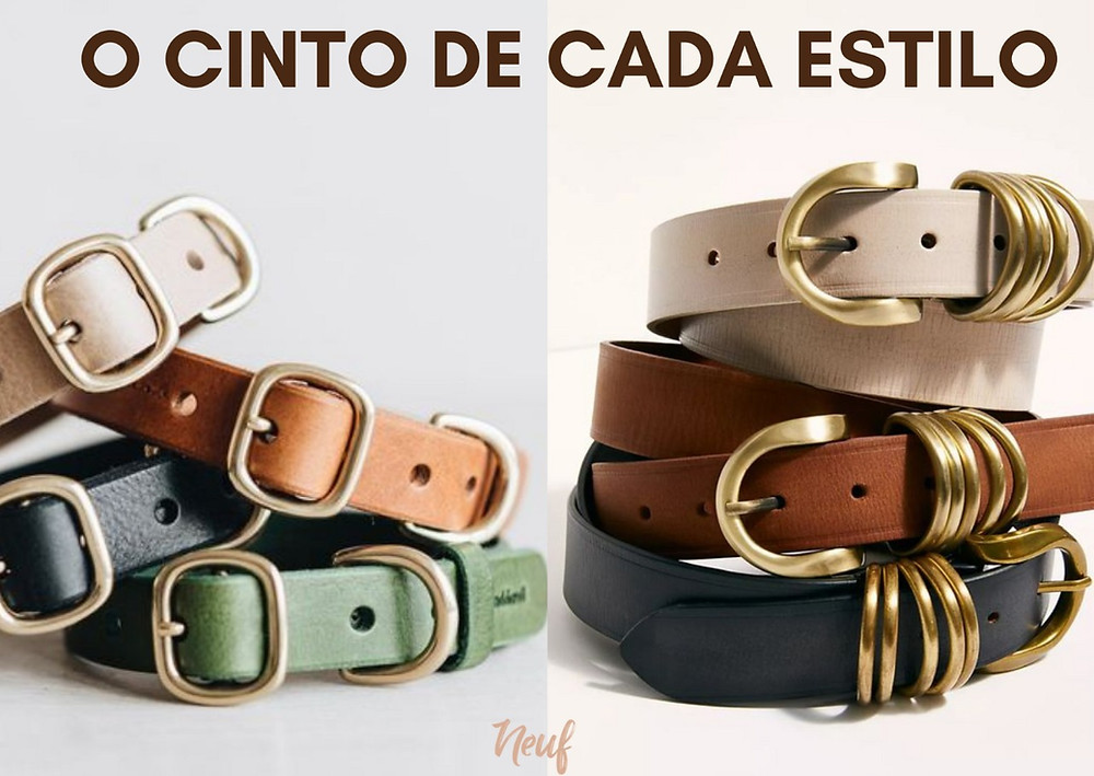 cinto de cada estilo