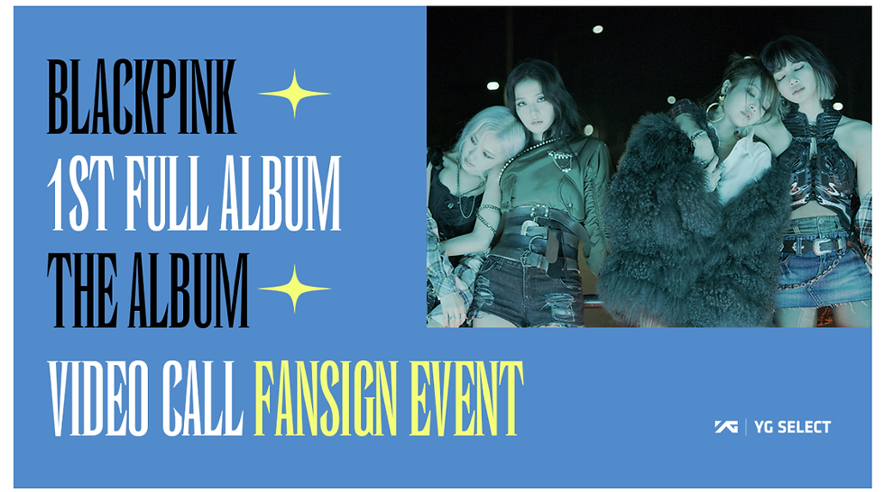 black pink fansign event