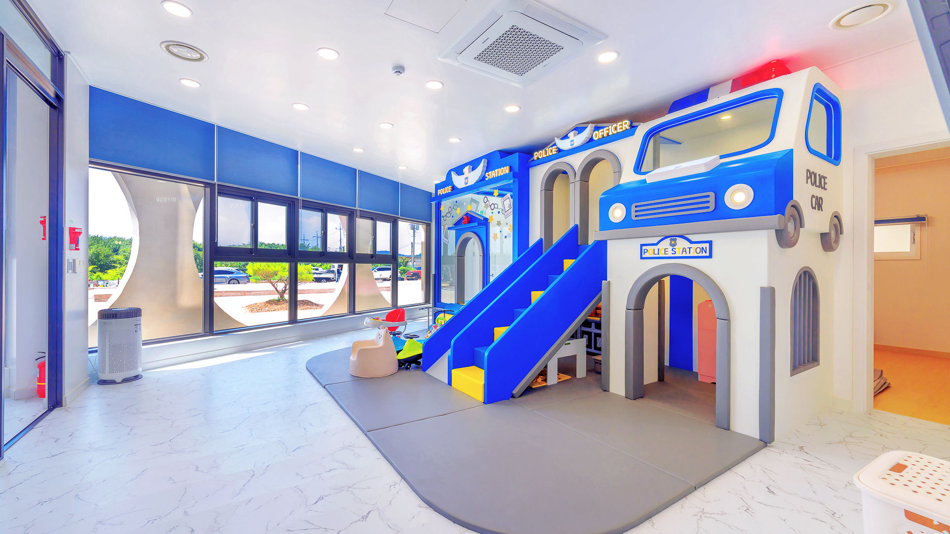 indoor play area at Bbang Bbang Kid’s Pool Villa