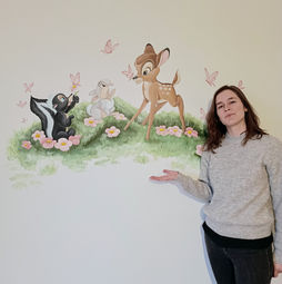 Muurschildering - Stampertje & Friends