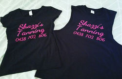 #Shazzis_tanning #blackmagictan #newshirts #lovemyjob #tanned #tanning #muscleshirt #pink