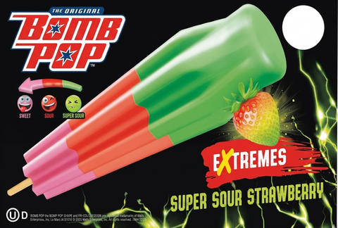 Bomb Pop Extremes (Super Sour Strawberry)