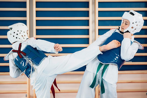 Taekwondo-Sparring für Kinder