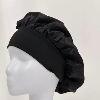 sleep cap with wide brimmed high stretch band