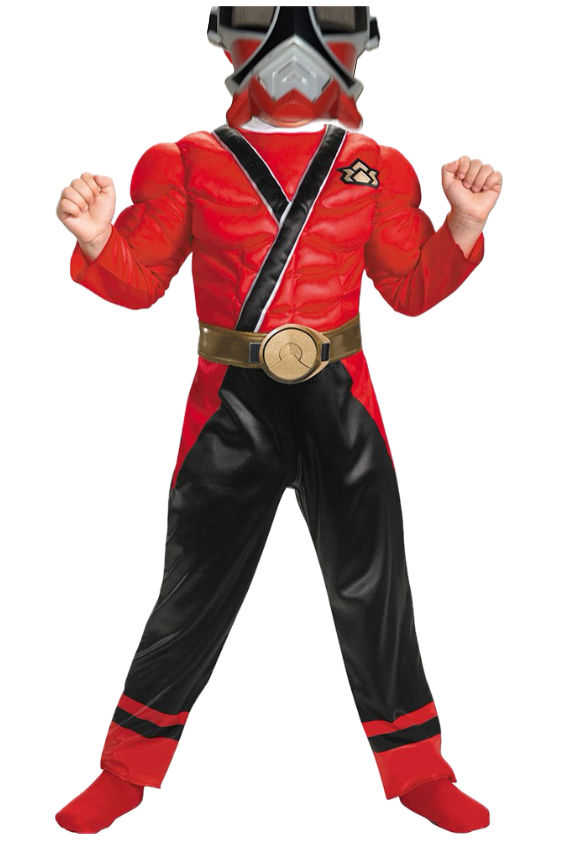 Samurai rojo power ranger 6 años 