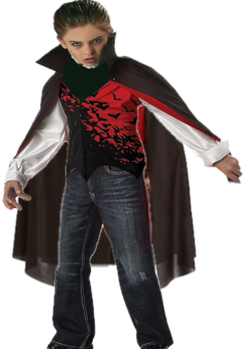 Vampiro 8-10 años Drácula dracula 