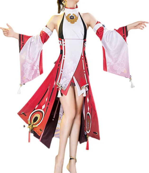 Impact Yae Game Suit Elegant Dress Uniform Cosplay XS S 