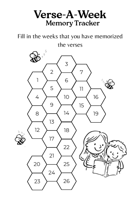 Thumbnail: Verse-A-Week Memory Book (Level 1)