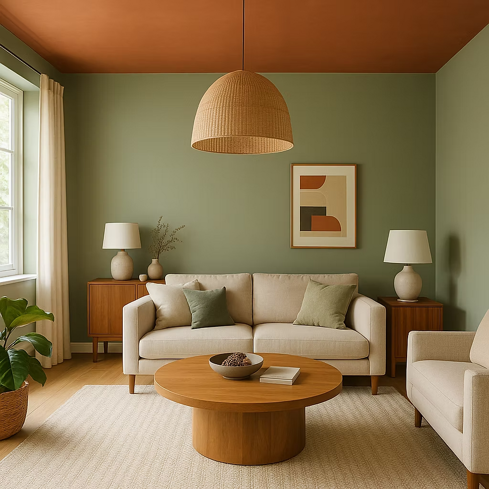 Plafonds colorés : le cinquième mur qui transforme vos espaces
