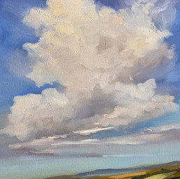 Cotswold cloudscape painting