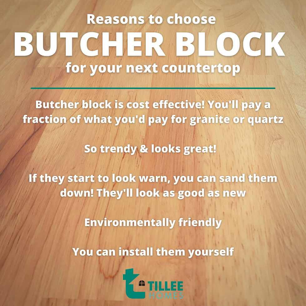 5 Reasons to Choose Butcher Block Counters