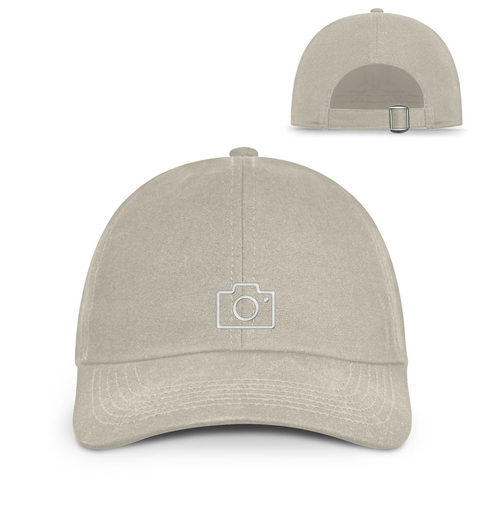 Thumbnail: ORGANIC BASEBALL CAP MIT STICK KAMERA